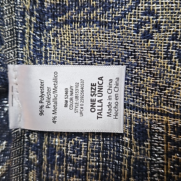 Metallic Pashmina-style Scarf Wrap Shawl - Picture 3 of 4